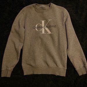 Calvin Klein Heather Grey Pullover Sweatshirt